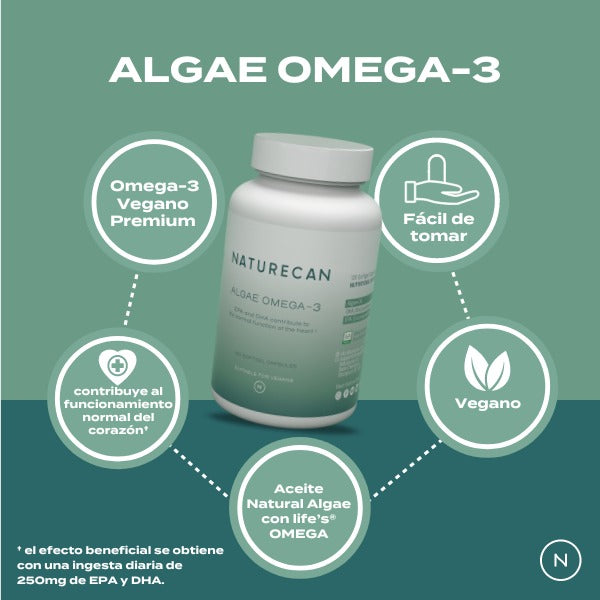 Cápsulas de Omega-3 de Algas Naturales